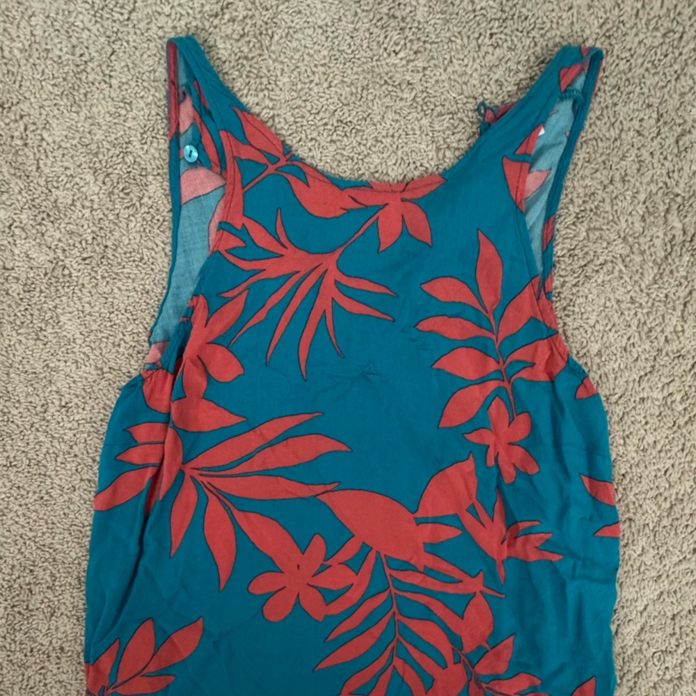 Tropical Blue and Red Women's top
